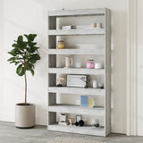 Book Cabinet/Room Divider Grey Sonoma 100x30x198 cm Engineered wood - Side View