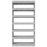 Book Cabinet/Room Divider Grey Sonoma 100x30x198 cm Engineered wood - 45-Degree Angle
