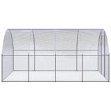 Outdoor Chicken Coop 3x4x2 m Galvanised Steel