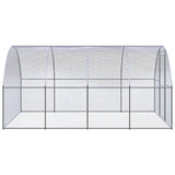Outdoor Chicken Coop 3x4x2 m Galvanised Steel - Side View