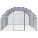 Outdoor Chicken Coop 3x6x2 m Galvanised Steel - Front View