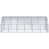 Outdoor Chicken Coop 3x6x2 m Galvanised Steel - Side View