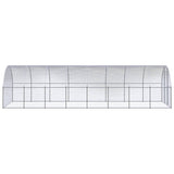 Outdoor Chicken Coop 3x8x2 m Galvanised Steel - Side View