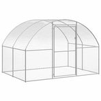 Outdoor Chicken Coop 3x8x2 m Galvanised Steel
