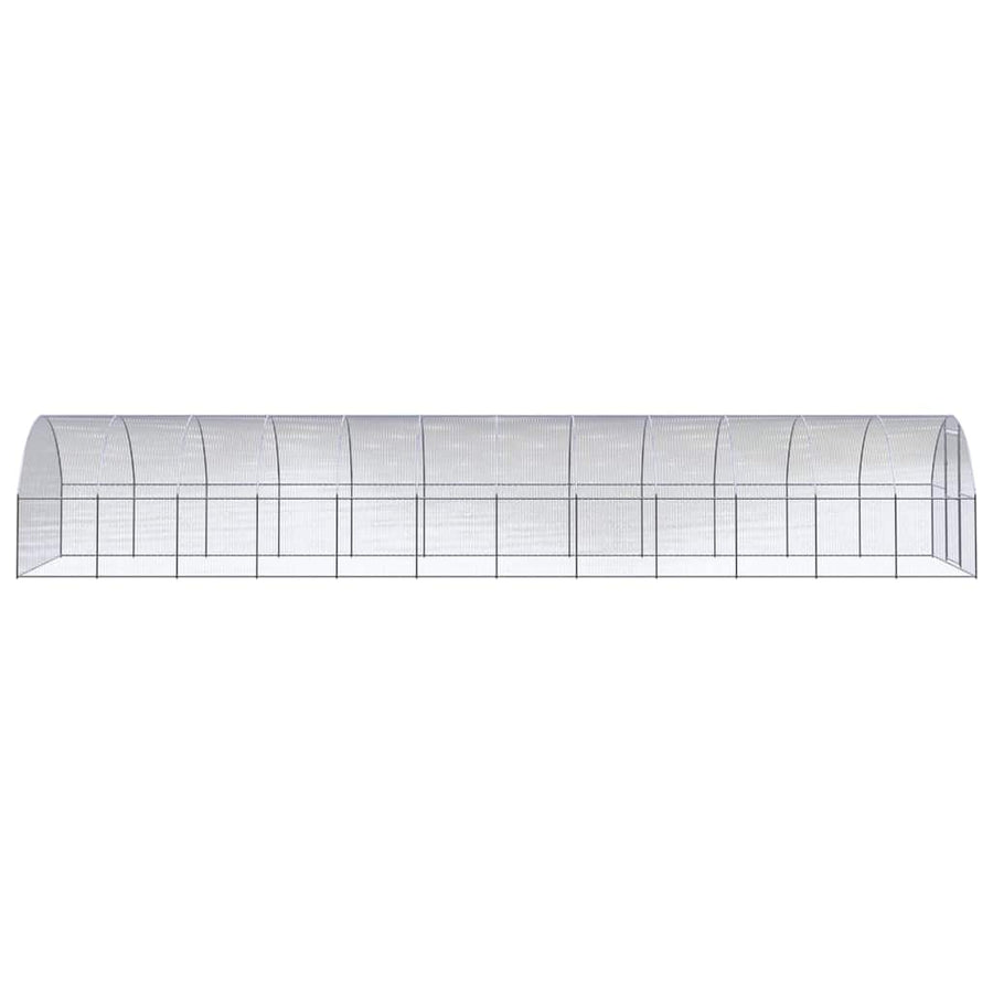 Outdoor Chicken Coop 3x12x2 m Galvanised Steel