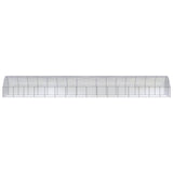 Outdoor Chicken Coop 3x16x2 m Galvanised Steel - Side View