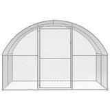 Outdoor Chicken Coop 3x20x2 m Galvanised Steel - 45-Degree Angle