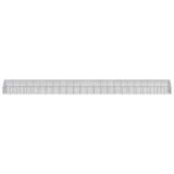 Outdoor Chicken Coop 3x24x2 m Galvanised Steel - Side View