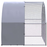 Outdoor Chicken Coop 3x2x2 m Galvanised Steel - Side View