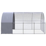 Outdoor Chicken Coop 3x4x2 m Galvanised Steel - Side View