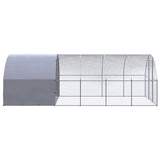 Outdoor Chicken Coop 3x6x2 m Galvanised Steel - Top-Down View