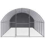 Outdoor Chicken Coop 3x8x2 m Galvanised Steel