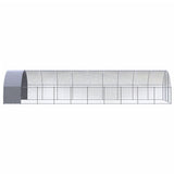 Outdoor Chicken Coop 3x10x2 m Galvanised Steel