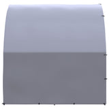 Outdoor Chicken Coop 3x16x2 m Galvanised Steel - 45-Degree Angle