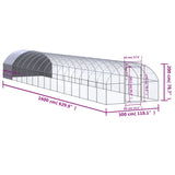 Outdoor Chicken Coop 3x16x2 m Galvanised Steel - Extra Image