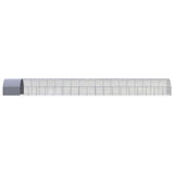 Outdoor Chicken Coop 3x20x2 m Galvanised Steel - Top-Down View