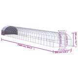 Outdoor Chicken Coop 3x24x2 m Galvanised Steel - Extra Image