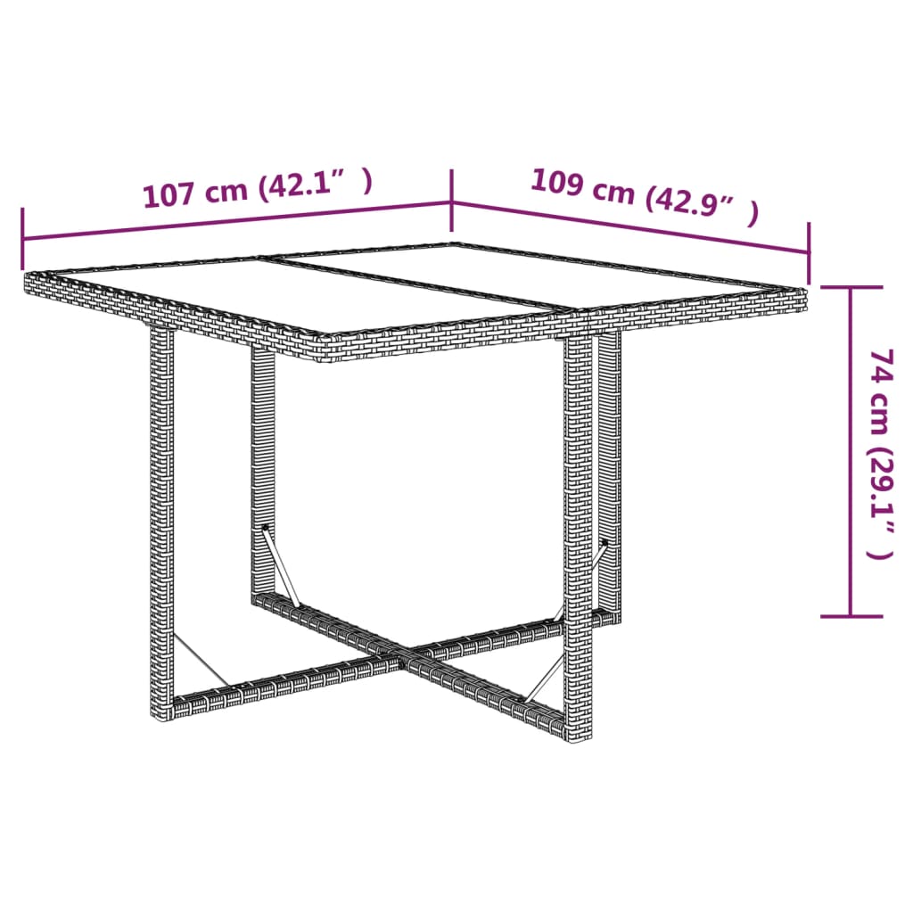 5 Piece Garden Dining Set with Cushions Poly Rattan Grey