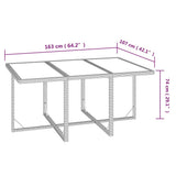 7 Piece Garden Dining Set with Cushions Poly Rattan Black - Extra Image