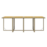 13 Piece Garden Dining Set with Cushions Poly Rattan Beige
