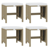 13 Piece Garden Dining Set with Cushions Poly Rattan Beige