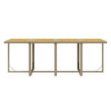 13 Piece Garden Dining Set with Cushions Poly Rattan Beige - Extra Image
