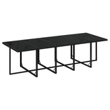 11 Piece Garden Dining Set with Cushions Poly Rattan Black