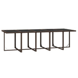 11 Piece Garden Dining Set with Cushions Poly Rattan Brown