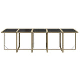 11 Piece Garden Dining Set with Cushions Poly Rattan Beige