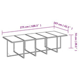 11 Piece Garden Dining Set with Cushions Poly Rattan Beige