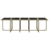 15 Piece Garden Dining Set with Cushions Poly Rattan Beige