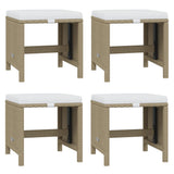 15 Piece Garden Dining Set with Cushions Poly Rattan Beige