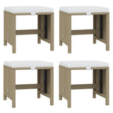 17 Piece Garden Dining Set with Cushions Poly Rattan Beige - Extra Image