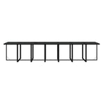 19 Piece Garden Dining Set with Cushions Poly Rattan Black