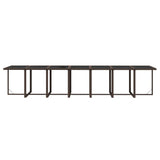 15 Piece Garden Dining Set with Cushions Poly Rattan Brown