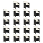 19 Piece Garden Dining Set with Cushions Black Poly Rattan