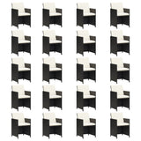 21 Piece Garden Dining Set with Cushions Black Poly Rattan