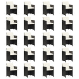 21 Piece Garden Dining Set with Cushions Black Poly Rattan - Top-Down View