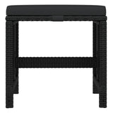 21 Piece Garden Dining Set with Cushions Black Poly Rattan - Extra Image