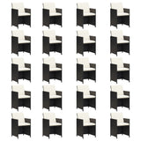21 Piece Garden Dining Set with Cushions Black Poly Rattan