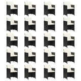21 Piece Garden Dining Set with Cushions Black Poly Rattan - Top-Down View