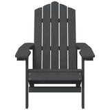 Garden Adirondack Chairs 2 pcs HDPE Anthracite - Top-Down View