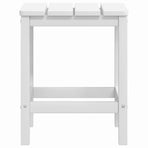 Garden Adirondack Chair with Table HDPE White