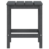 Garden Adirondack Chair with Table HDPE Anthracite
