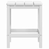 Garden Adirondack Chairs with Table HDPE White
