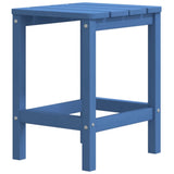 Garden Adirondack Chairs with Table HDPE Aqua Blue - 45-Degree Angle