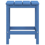 Garden Adirondack Chair with Footstool & Table HDPE Aqua Blue