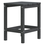 Garden Adirondack Chairs with Footstool & Table HDPE Anthracite - 45-Degree Angle