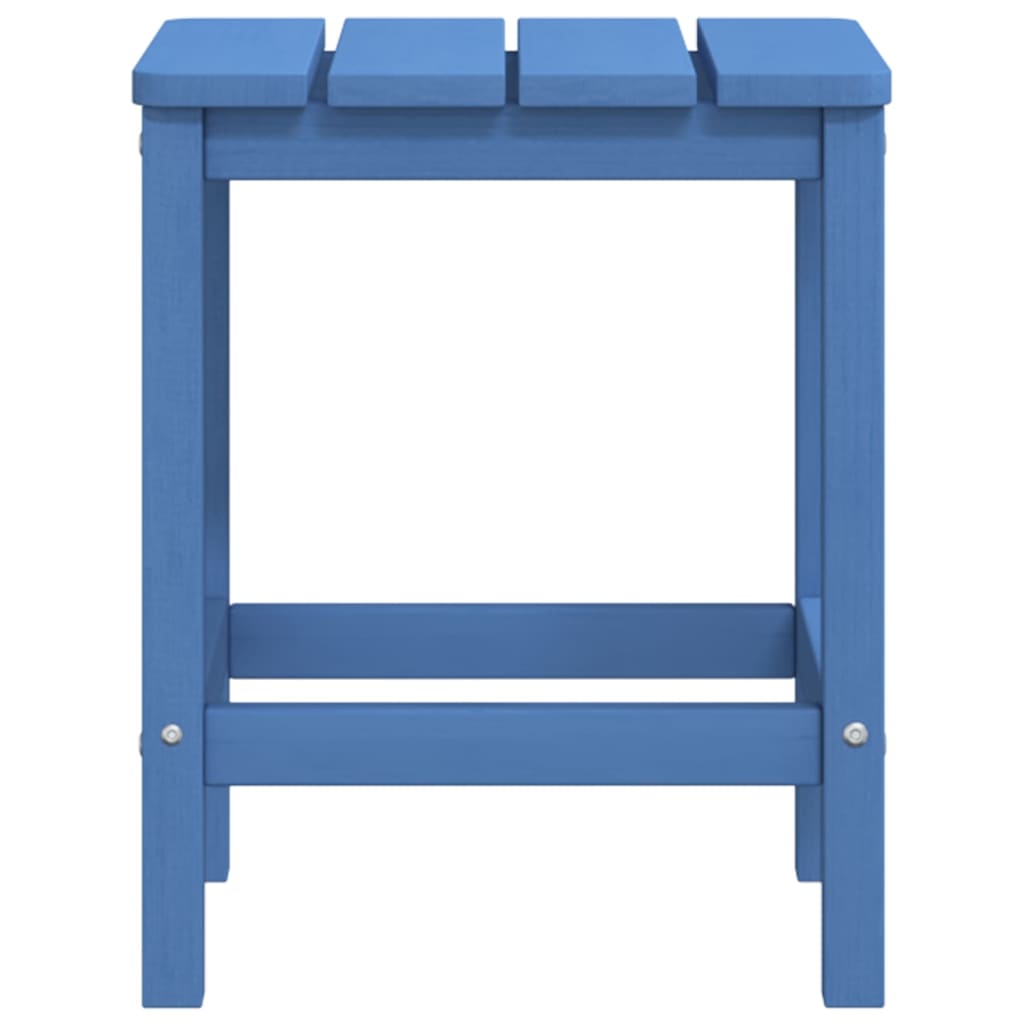 Garden Adirondack Chairs with Footstool & Table HDPE Aqua Blue