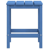Garden Adirondack Chairs with Footstool & Table HDPE Aqua Blue